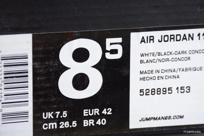 Low 11 528895-153 White  Air Retro 